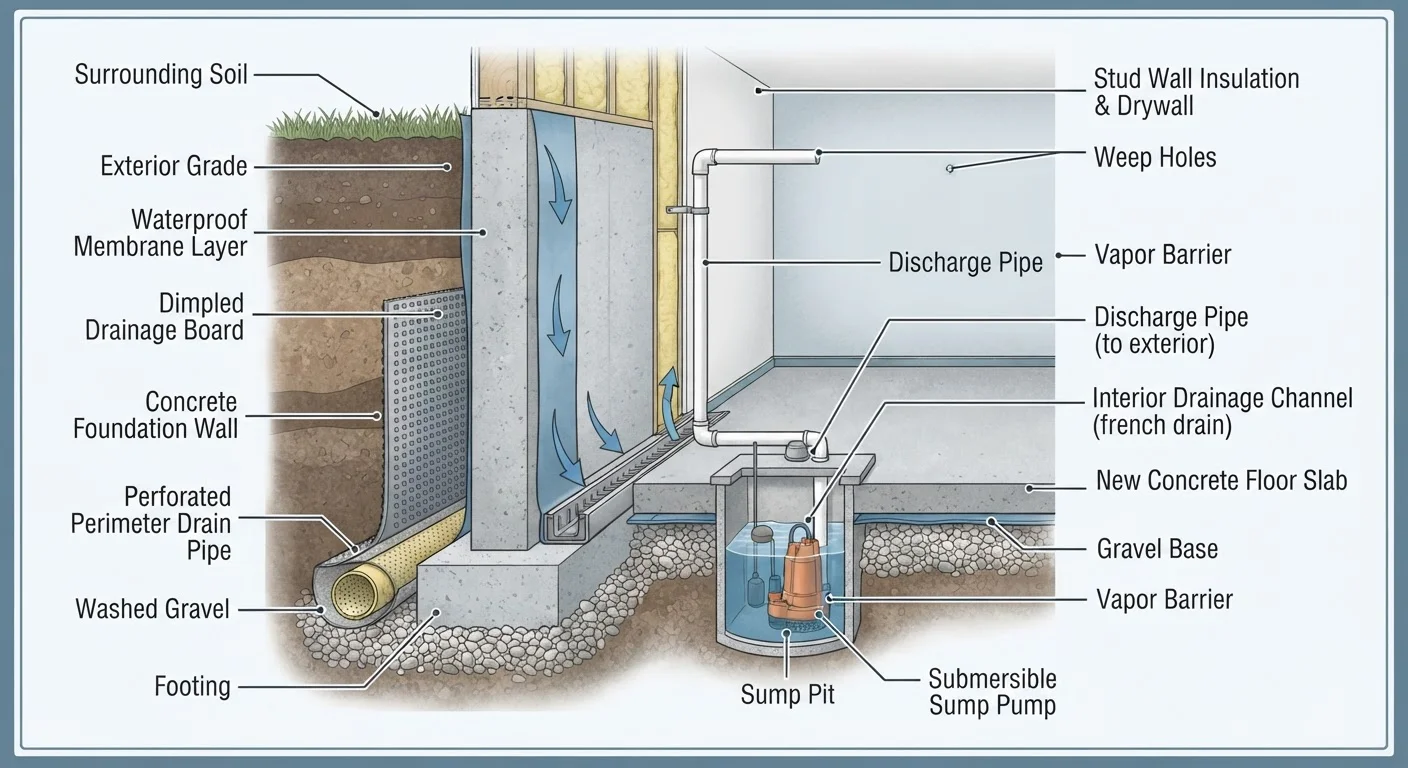 Basement Waterproofing From the Inside Out: Methods, Limits, and When Each Applies