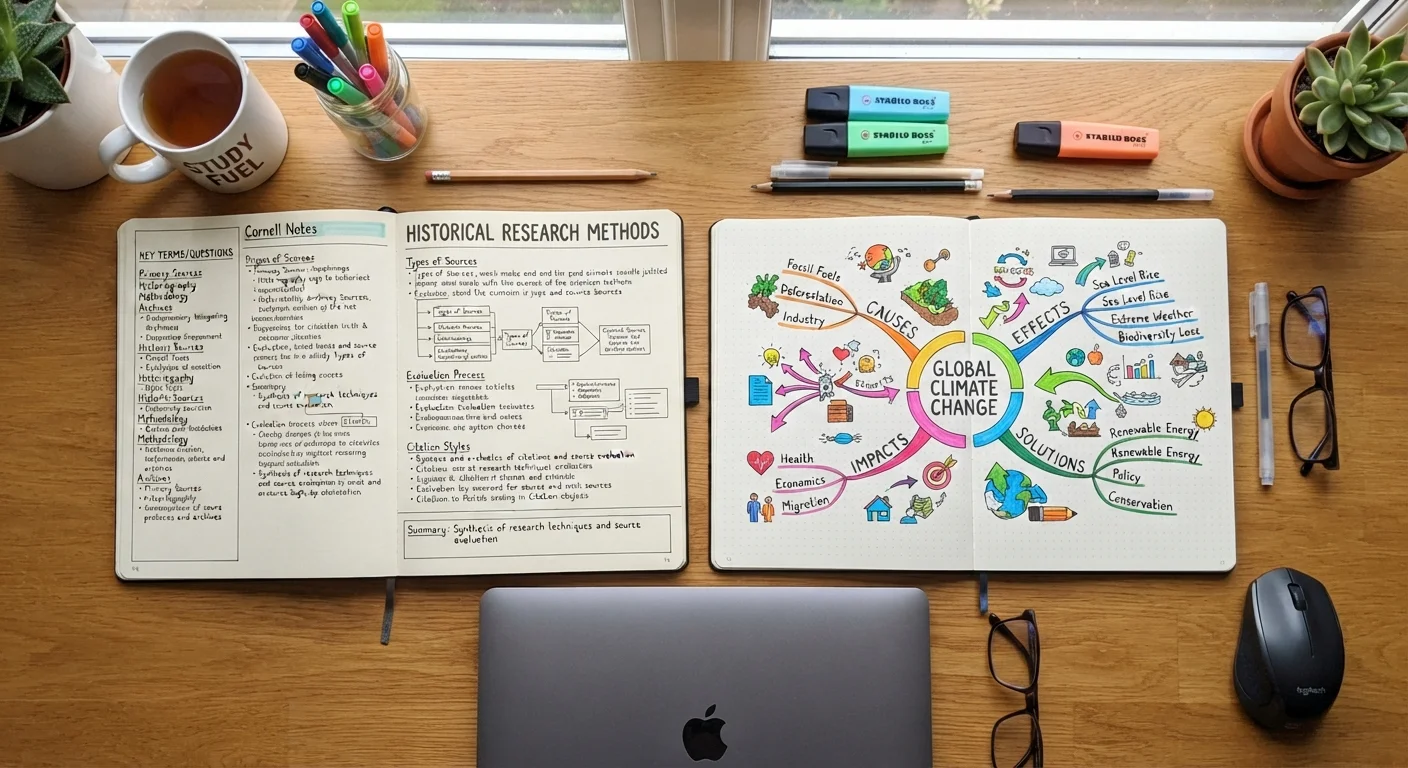Cornell Notes vs. Mind Mapping: Finding Your Note-Taking Style