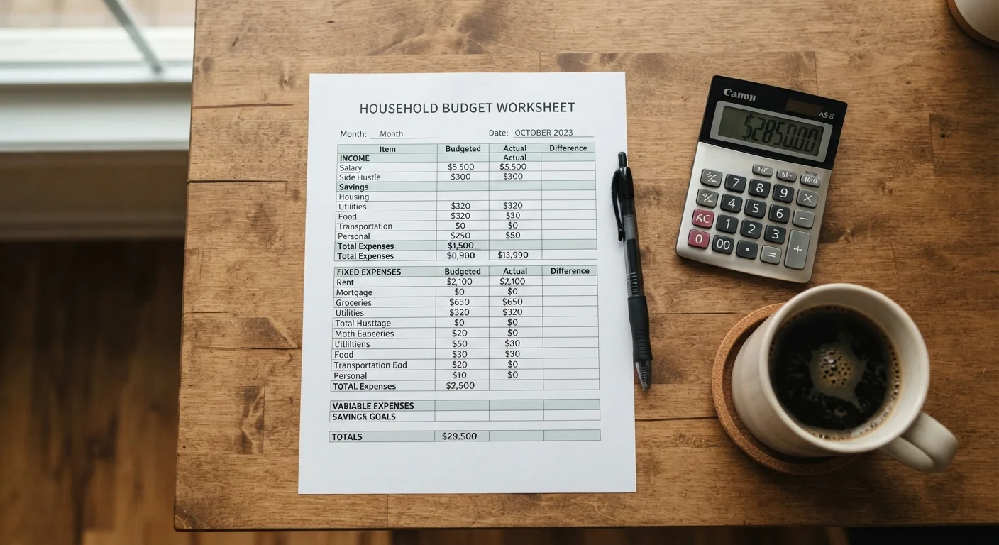 Fixed vs. Variable Expenses: A Household Reference