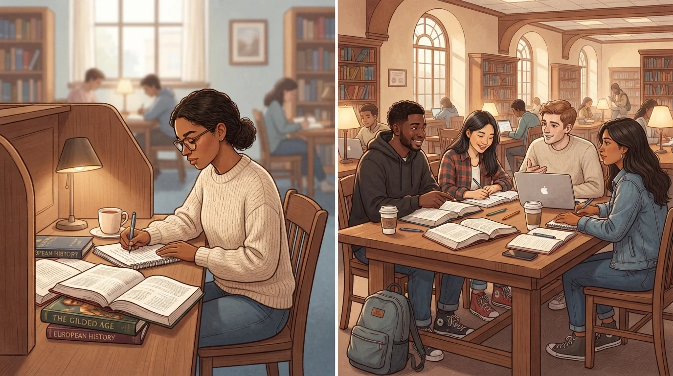 Studying Alone vs. Studying in Groups
