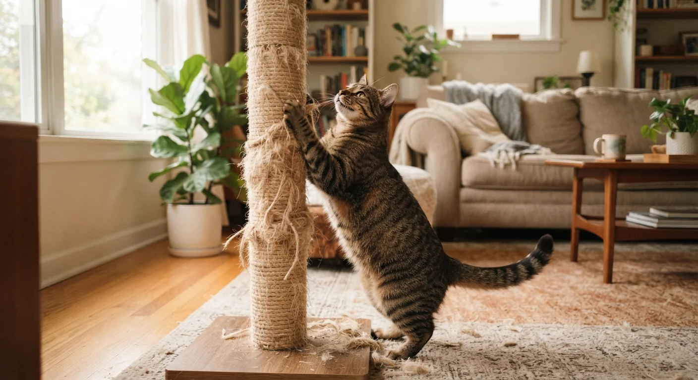 Teaching Your Cat to Use a Scratching Post Instead of Your Furniture