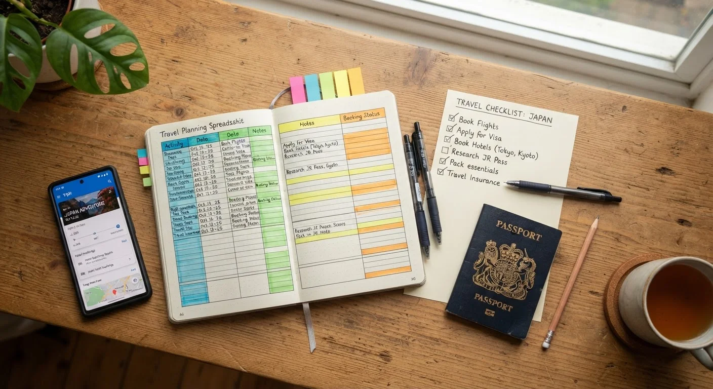 Travel Apps, Spreadsheets, and Paper Lists: Organizing Your Trip Planning
